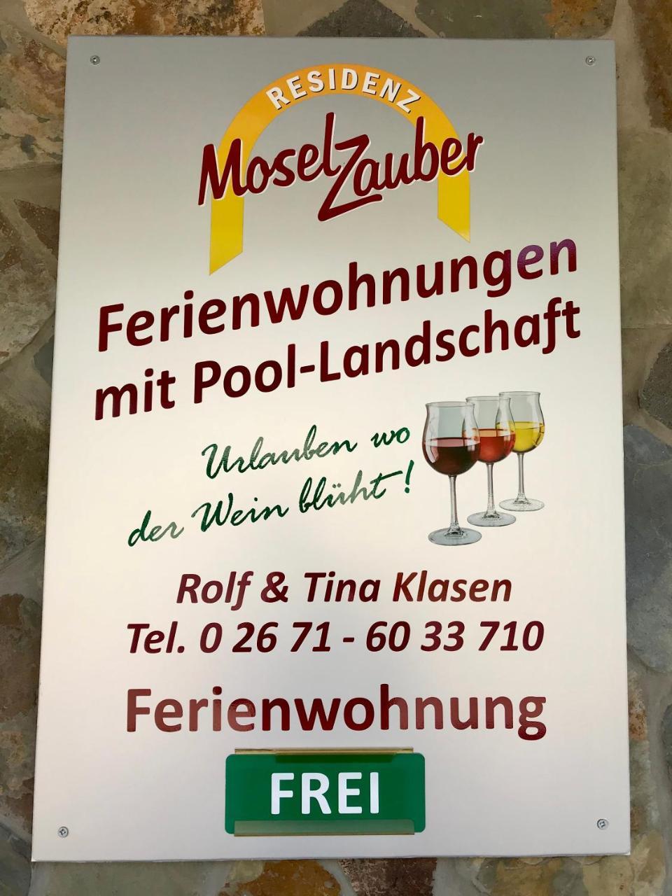 Residenz Moselzauber - Ferienwohnungen Mit Pool Landschaft Ernst Exterior foto